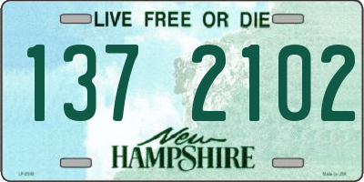 NH license plate 1372102
