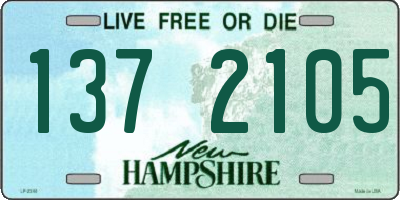 NH license plate 1372105