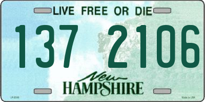 NH license plate 1372106