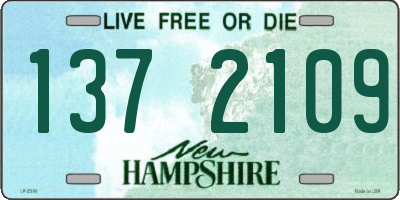 NH license plate 1372109