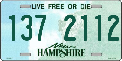NH license plate 1372112