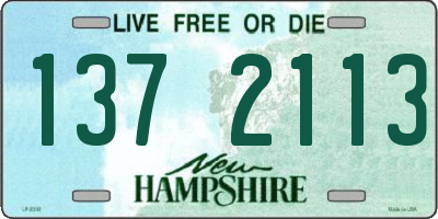 NH license plate 1372113