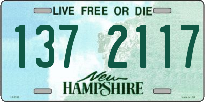 NH license plate 1372117