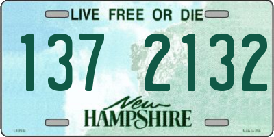 NH license plate 1372132