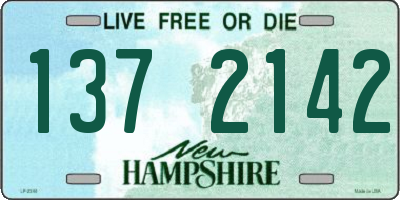 NH license plate 1372142