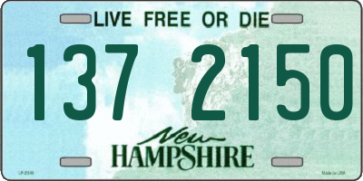 NH license plate 1372150