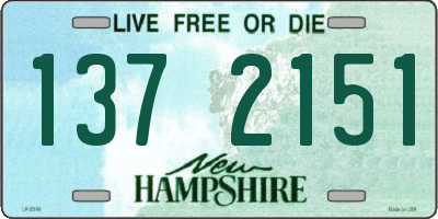 NH license plate 1372151