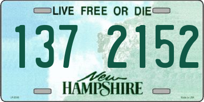 NH license plate 1372152