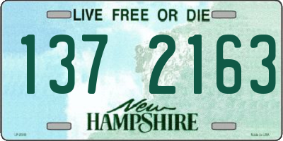 NH license plate 1372163