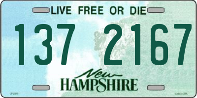NH license plate 1372167