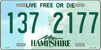 NH license plate 1372177