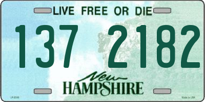 NH license plate 1372182