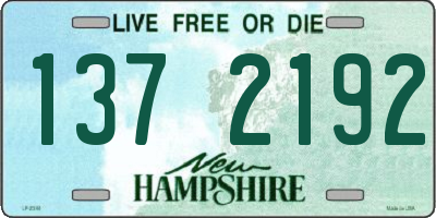 NH license plate 1372192