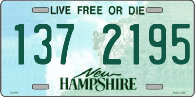 NH license plate 1372195