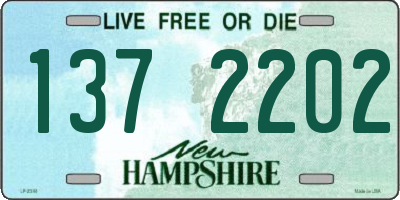 NH license plate 1372202
