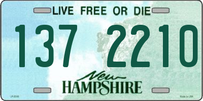 NH license plate 1372210