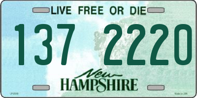 NH license plate 1372220