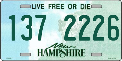 NH license plate 1372226