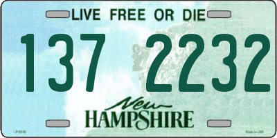 NH license plate 1372232