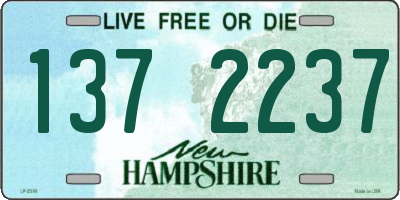 NH license plate 1372237