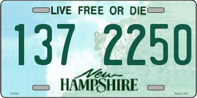NH license plate 1372250