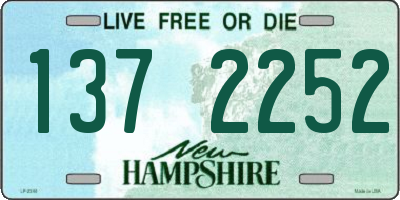NH license plate 1372252