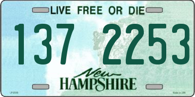 NH license plate 1372253