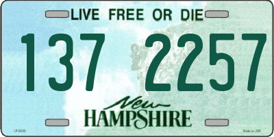 NH license plate 1372257