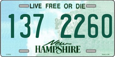 NH license plate 1372260