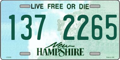 NH license plate 1372265