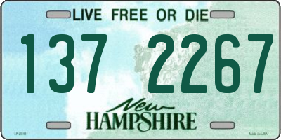 NH license plate 1372267