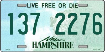 NH license plate 1372276