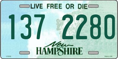 NH license plate 1372280