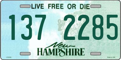 NH license plate 1372285