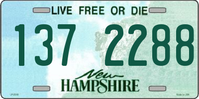 NH license plate 1372288
