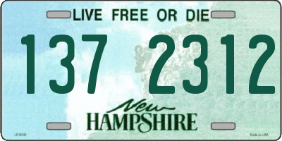 NH license plate 1372312