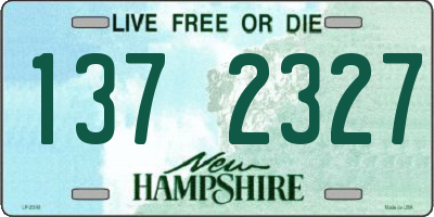 NH license plate 1372327