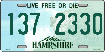 NH license plate 1372330