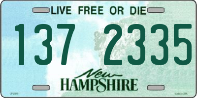 NH license plate 1372335