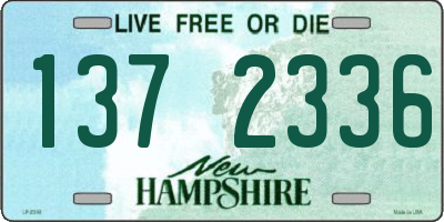 NH license plate 1372336
