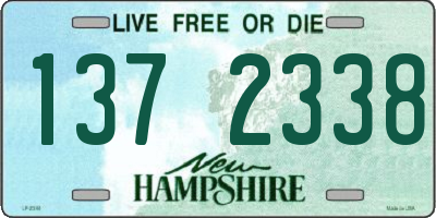 NH license plate 1372338