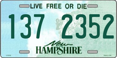 NH license plate 1372352