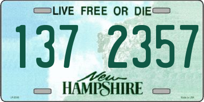 NH license plate 1372357