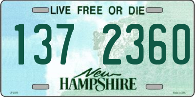 NH license plate 1372360