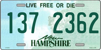 NH license plate 1372362
