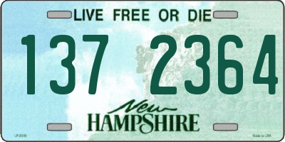 NH license plate 1372364
