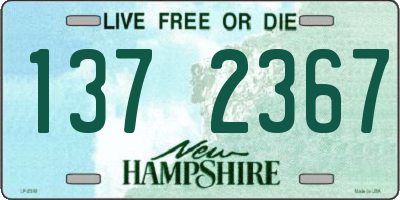 NH license plate 1372367