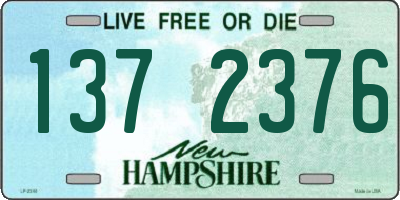 NH license plate 1372376