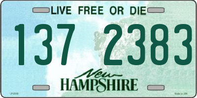 NH license plate 1372383