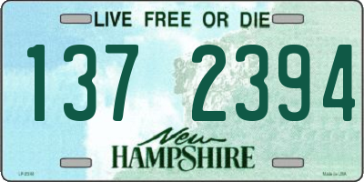 NH license plate 1372394